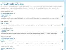 Tablet Screenshot of livingthestoiclife.org